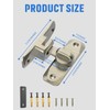 MeBantoo 90/180 Degree Flip Barn Door Lock, Protect Privacy -