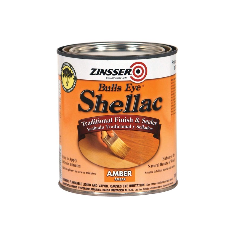Zinsser 701 Bulls Eye Shellac Traditional Finish & Sealer, Quart,