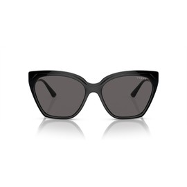 Vogue Eyewear Women's VO5521S Cat Eye Sunglasses, Black/Black Smoke, 57 mm
