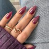 SXVME Uñas Postizas De Gel Suaves Reutilizables Color Frambuesa Almendra