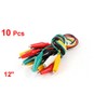Sourcingmap 10Pcs Double End Test Leads Alligator Crocodile Clip Jumper