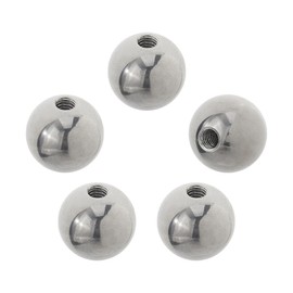 SUPERFINDINGS 5 Stück M6x22mm Kugelmutternknopf Innengewinde Kugelmutterkappen Silber Ersatz Chromstahlkugeln Schraubkappen Runde Lampendekoration Für Beleuchtungsmaschinen DIY