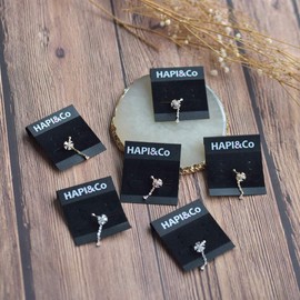 (HAPI & Co) Women's Swinging Flower Motif Ear Cuff, Metal