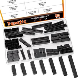 Tanstic 35Pcs 2.54 mm Pitch 20-50 Straight Pin Box Header, Double Row Box Header Connector PCB Header IDC Male Socket for PCB Board