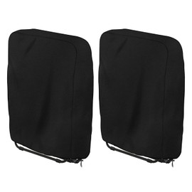 Dokon 2 x Folding Chairs Cover Waterproof Garden Chair Protective Cover Windproof Anti-UV 420D Oxford Folding Garden Lounger Cover for Recliner Sun Lounger Deck Chair (110 x 71 x 20/34 cm)