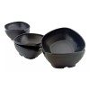Anforama Set Juego Kit Tazón Sopero Moderna Negro Grueso 6pzas
