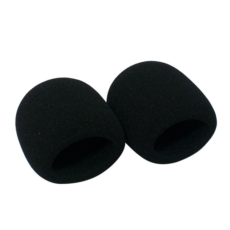 GONKISS Dynamic Microphone Sponge Medium Microphone Windscreen 2pcs Black