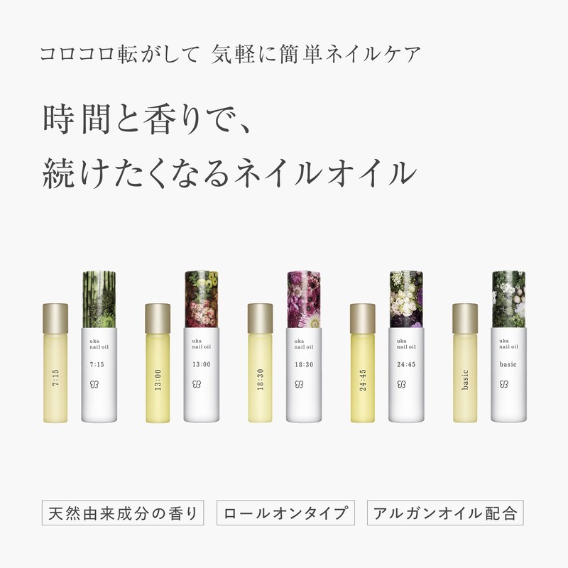 uka Nail Oil, Basic (Light Vanilla Scent) 0.2 fl oz