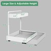 REALINN Expandable Under Sink Organizers and Storage, 2 Tier Under