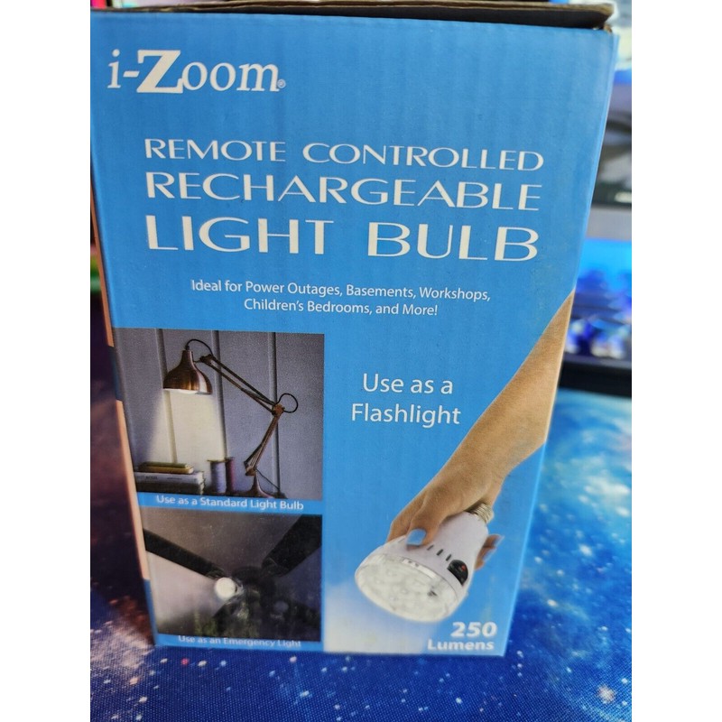 I-Zoom Remote Controlled Rechargeable Light Bulb - New