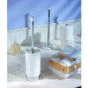 InterDesign 95621 White & Chrome York Toilet Bowl Brush