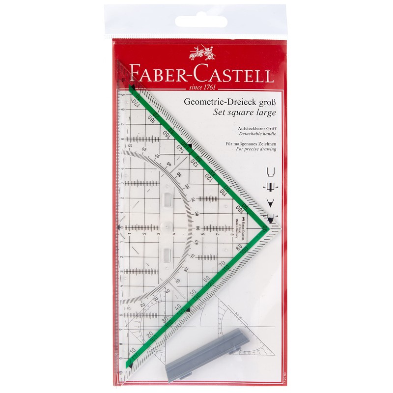 Faber Castell 177090 20 cm Triangle with Handle