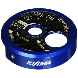 Kijima 208-3089 Cygnus X-FI (28S/1YP) Motorcycle Parts Key Cylinder Cover CNC Blue