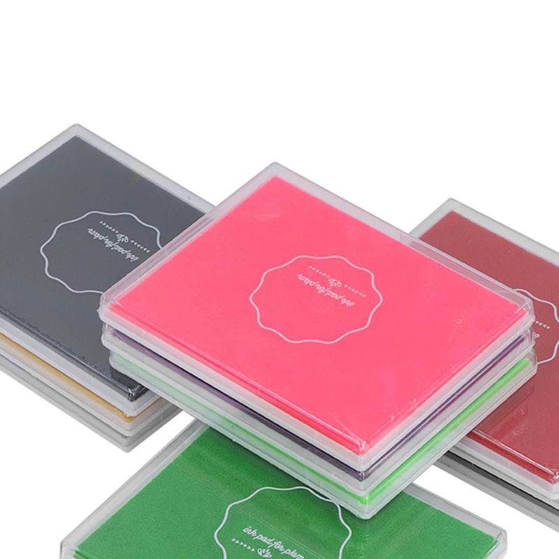 12Pcs Finger Ink Pads 12 Vivid Colors Easy to Clean