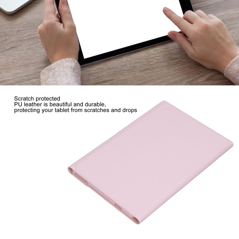 10.6in Backlit Keyboard Case RGB Detachable Keyboard PU Leather Protective