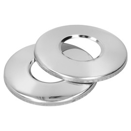 2pcs 1.7in Inner Diameter Pool Ladder Escutcheon Cover Plate for 4.3cm Ladder Pipe Pool Hand Rail Replacement Parts(Quality Stainless Steel)