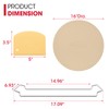 Unicook Round Pizza Stone for Oven and Grill 16 Inch,