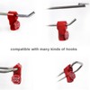 BETERTEK Peg Hook Stop Lock for Prevent The Sweep Theft