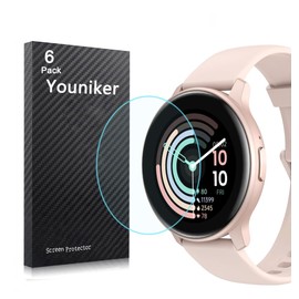 Youniker 6 Pack Compatible with TOUCHELEX Gaea Series K802 1.28 Inch Smartwatch Screen Protector Compatible with OYV TGW008 1.28” Smart Watch Screen Protectors Foils Cover Anti-Scratch