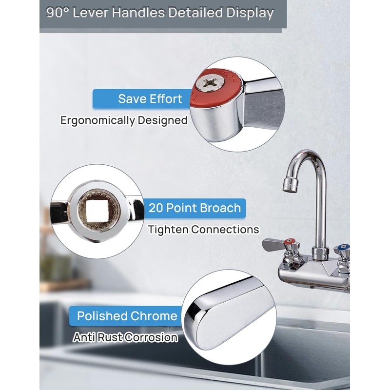 Phivan Commercial Faucet Parts Kitchen Faucet Handle Replacement Kit -