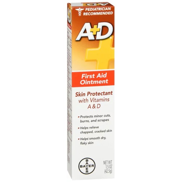 ON CONTAINER A+D FIRST AID OINTMENT 1.5OZ