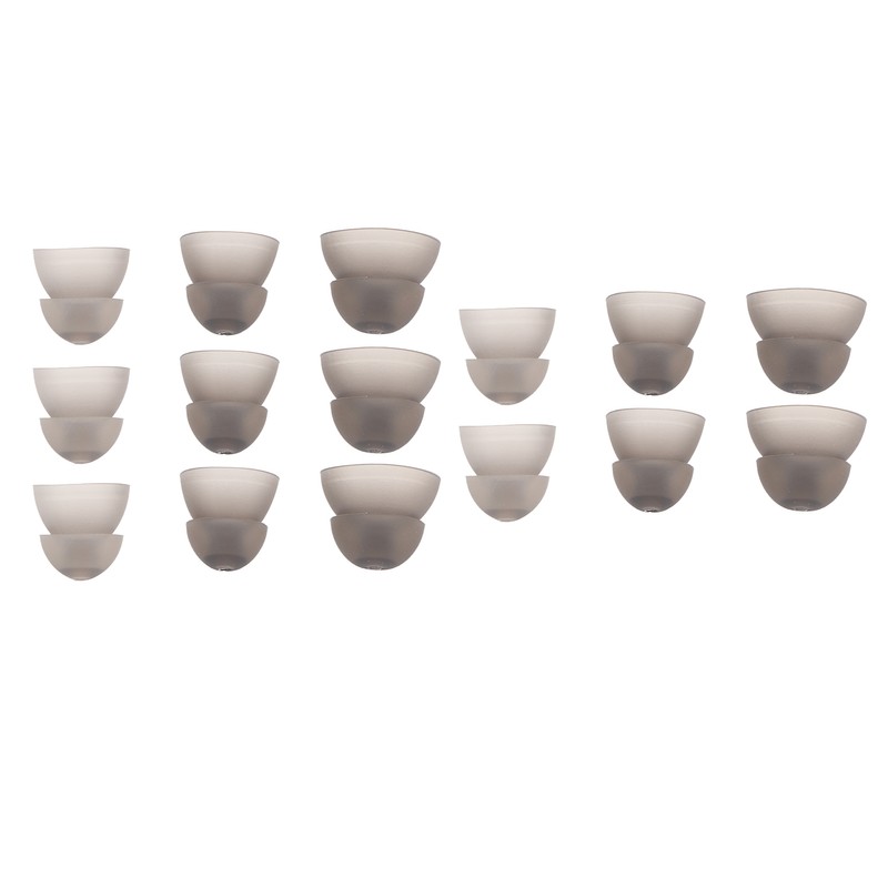 15pcs Hearing Amplifier Ear Plugs 2 Layers Silicone Soft Round