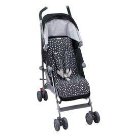 JYOKO Kids Seat Cover for Pushchair Compatible with Easy Walker, Baby Home, Mountain Buggy, 100% Cotton (Winter Sky, Basic)