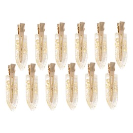 Healvian 12pcs Material Glitter Hair Clips Hair Clips for Wedding Birthday Festival Parties Girl