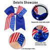 4th of July Hair Ribbon for Girl Women Star Bow