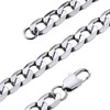 GOLDCHIC JEWELRY Stainless Steel Curb Chain Necklace, 9mm Thick Cuban
