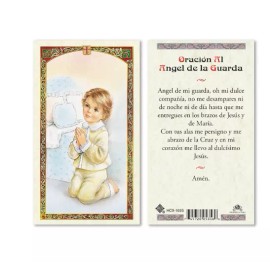 Oracion al Angel de la Guarda Espanol Spanish Laminated Prayer Cards Pack of 25