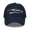Sports Car C8 E-Ray Silhouette Dad hat Navy