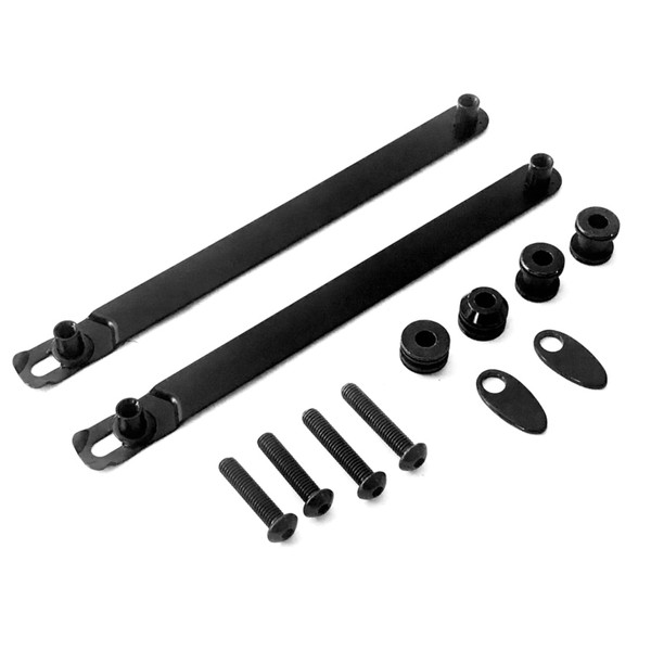 BLACK Quick Release Docking Hardware Kit Harley Davidson Dyna Detachable