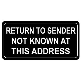 1x2" 300pcs Return to Sender Labels for Small Business Envelp,Box,Cartons Shipping