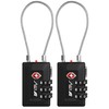 BV TSA Accepted Luggage Travel Lock, Set-Your-Own Combination Lock for