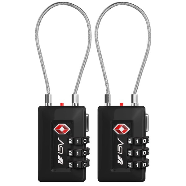 BV TSA Accepted Luggage Travel Lock, Set-Your-Own Combination Lock for