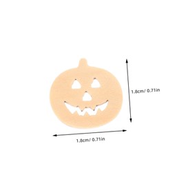 jojofuny 100pcs Pumpkin Shape Wooden Buttons Hand Made DIY Cartoon Buttons for Sewing Craft Projects and Decoration for Clothing and Crafts