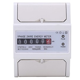 XTM75S-U Energy Meter Digital LCD Single Phase 2 Wire KWh Meter DIN-Rail Electric Meter 10(40) A
