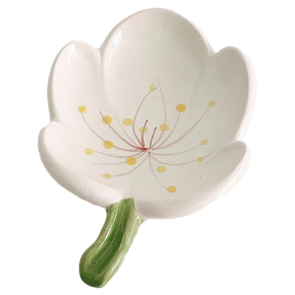 Ceramic Soap Holder for Shower, Self-Draining Soap Dish for Bathroom,