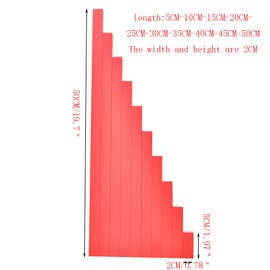 Kghios Montessori Long Red Rods Montessori Sensorial Toys Material for Toddlers Children Kids Educational Tools Preschool Learning (5CM-50CM)