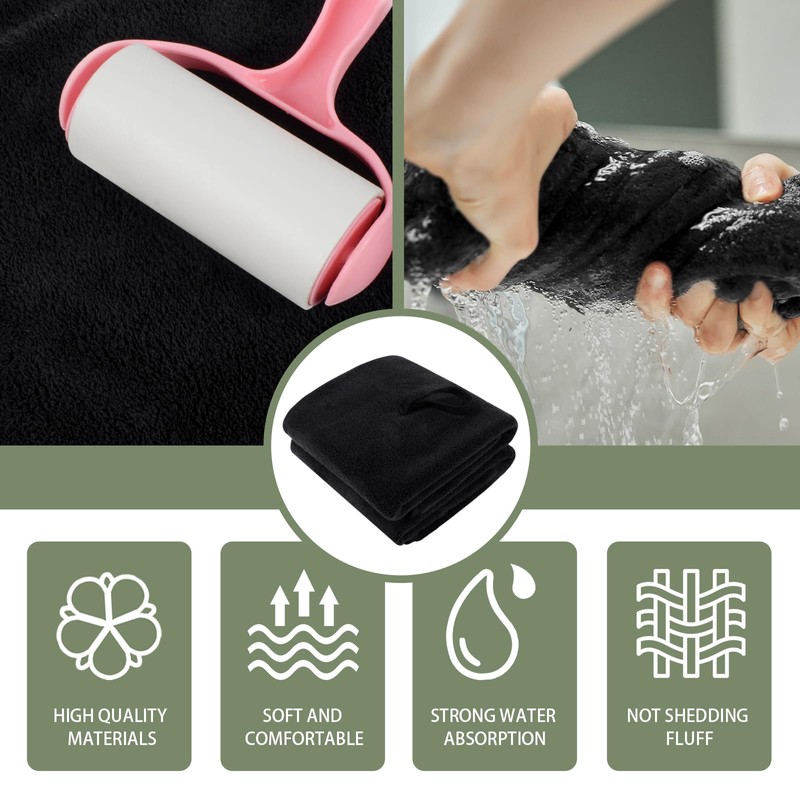 VIVOTE 2-Piece Hand Towels Set with Loops, Fast Drying Hand
