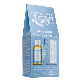 Dr Bronner's Unscented Essentials Gift Set, 3 Item Pack