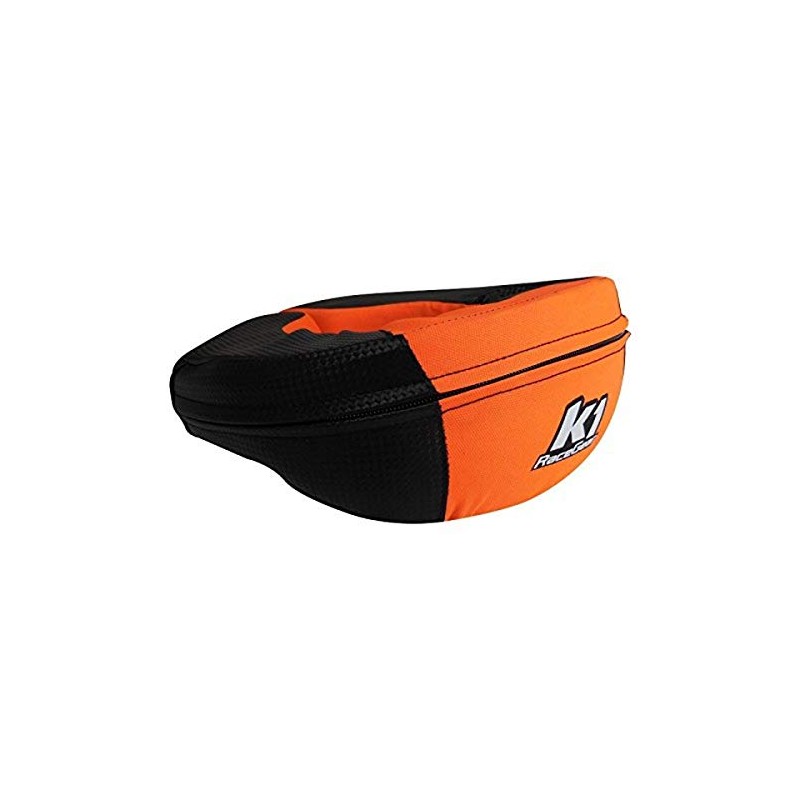 K1 Race Gear Neck Protector Brace (Carbon/Orange, Junior)