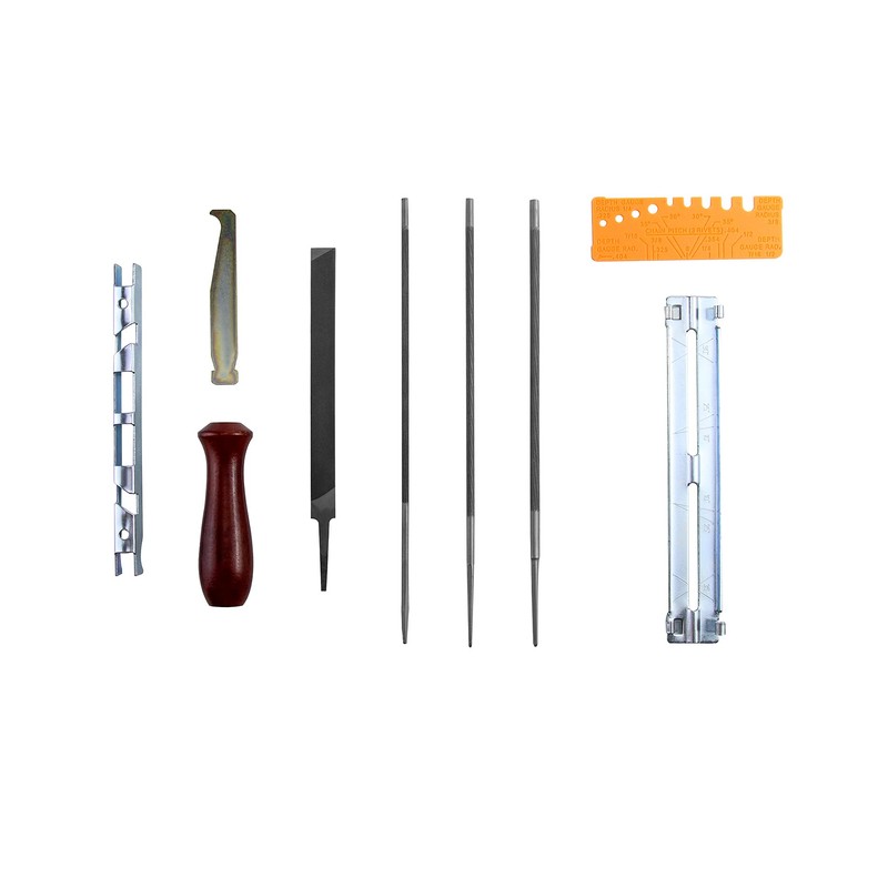 QWORK® Chainsaw Sharpening Files Kit, 5/32", 3/16" and 7/32" Round