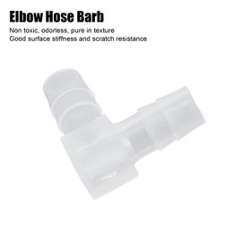 10 Pieces Angle Hose Nozzle Plastic 90 Degree Angle Hose Nozzle Fitting 90 Degree Same Barb Connector L-Shaped (8 mm)