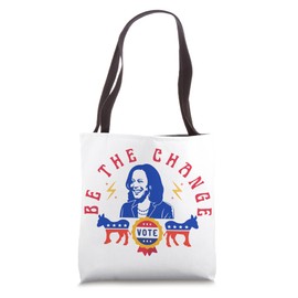 Be The Change Vote Kamala Harris 2024 Political Art Tote Bag