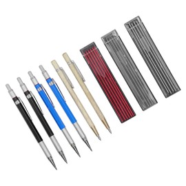 Juego de Lápices de Carpintero Profesional, Recambios de Grafito Fuertes, Punta de Carburo de Tungsteno, Agarre Cómodo