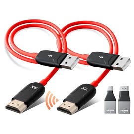 Transmisor y Receptor HDMI Inalámbrico, 160Ft/50M, Salida de Video de Alta Definición 1080P, 5G+2.4G, Plug & Play, Conexión estable, Transmisión Inalá