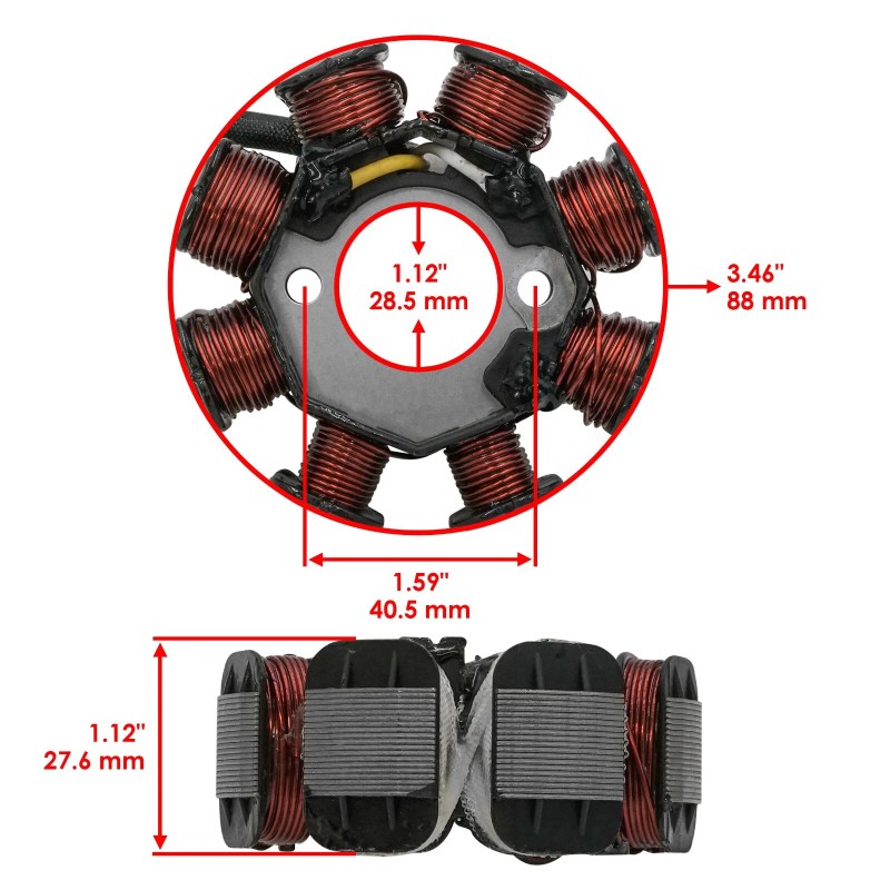 Caltric Stator And Gasket for Arctic Cat Alterra 90 2017-2024