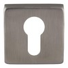 Gedotec Cylinder rosette stainless steel matt door rosette square –